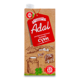 МОЛОКО ADAL ПРОДУКТЫ НАШИХ ФЕРМ 3,2% 925МЛ TBA