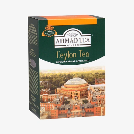 ЧАЙ AHMAD CEYLON ЛИСТ ЧЕРН 200ГР КОР