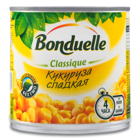 КУКУРУЗА BONDUELLE 425МЛ Ж/Б