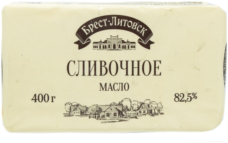 «Брест-Литовск» масло сливочное несоленое 82.2% 400 г