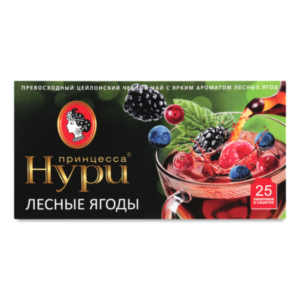 ЧАЙ ПРИНЦЕССА НУРИ ЯГОДНЫЙ 25ПАК 37,5ГР КОР