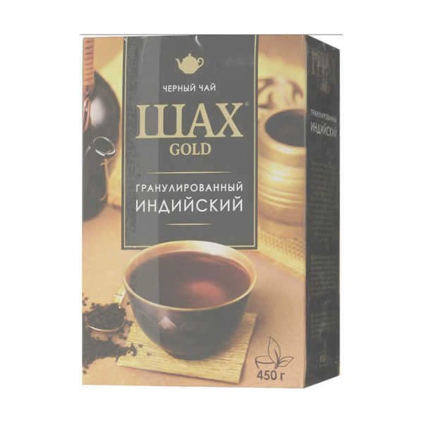 ЧАЙ ШАХ GOLD ИНДИЙСКИЙ ЧЕРН ГРАНУЛ 450ГР КОР
