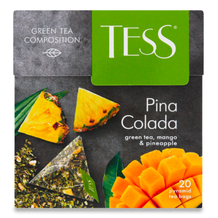 ЧАЙ TESS PINA COLADA ЗЕЛ 20ПАК КОР