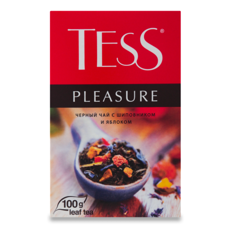 ЧАЙ TESS PLEASURE BLACK TEA ШИПОВНИК/ЯБЛ 200ГР КОР