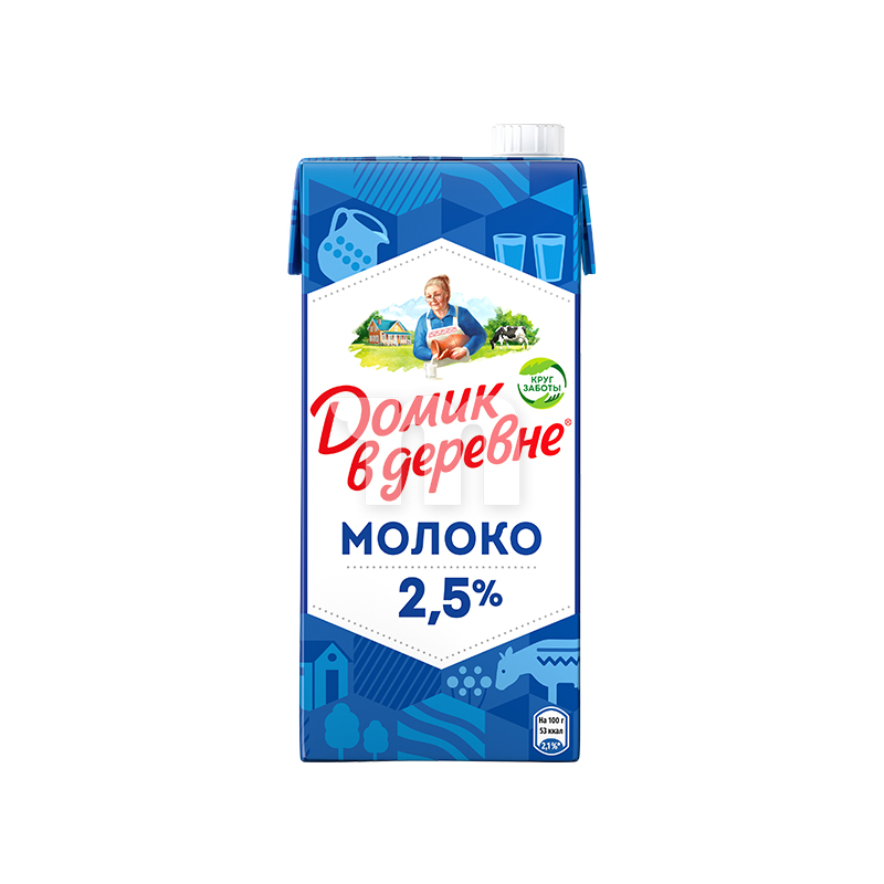 МОЛОКО ДОМИК В ДЕРЕВНЕ 2,5% 950МЛ TBA