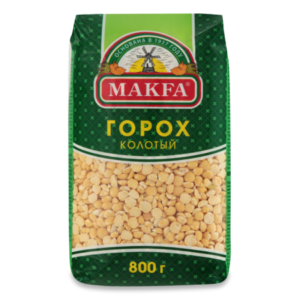 ГОРОХ MAKFA КОЛОТЫЙ ШЛИФОВАННЫЙ 800ГР ФЛ/П