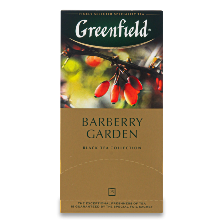 ЧАЙ GREENFIELD BARBERRY GARDEN 25ПАК 37,5ГР КОР