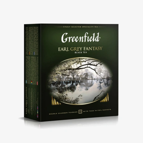 ЧАЙ GREENFIELD EARL GREY FANTASY 100ПАК КОР