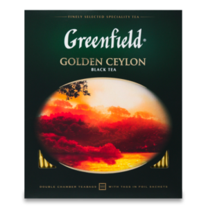 ЧАЙ GREENFIELD GOLDEN CEYLON 100ПАК КОР