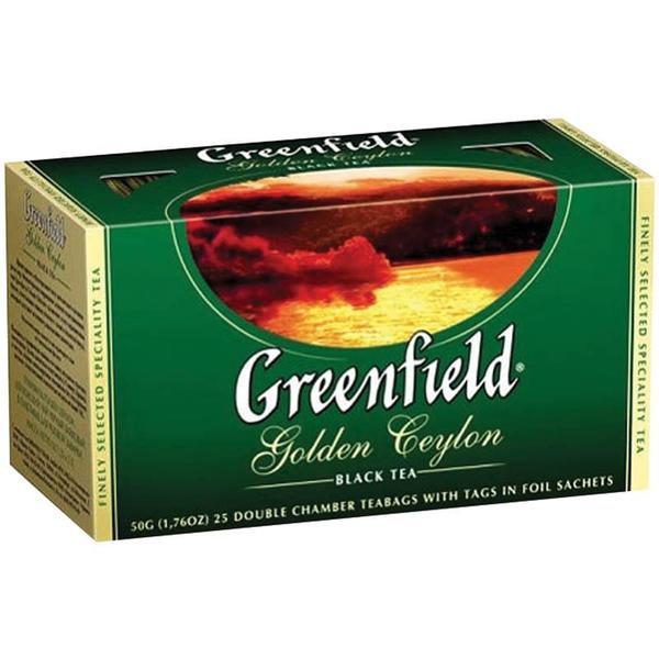 ЧАЙ GREENFIELD GOLDEN CEYLON 25ПАК КОР
