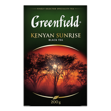 ЧАЙ GREENFIELD KENYAN SUNRISE ЧЕРН 200ГР КОР