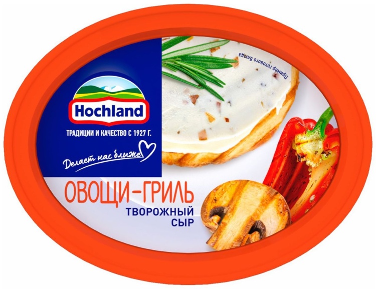 Hochland» творожный сыр с овощами гриль 60% 140 г