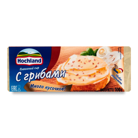 «Hochland» сыр плавленный с грибами 35% 100 г