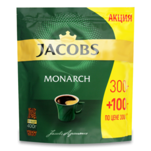 КОФЕ JACOBS MONARCH 400ГР СТАБ/Б