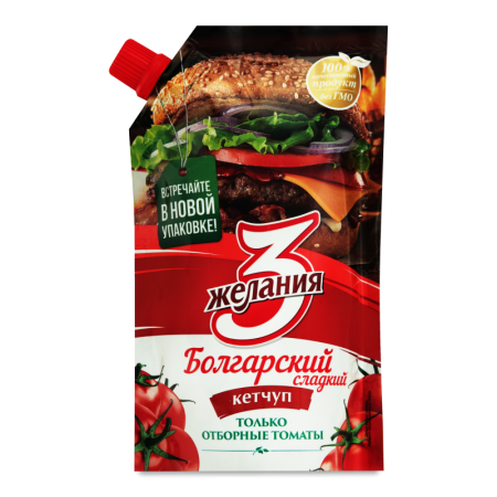КЕТЧУП 3 ЖЕЛАНИЯ БОЛГАРСКИЙ СЛ 250Г Д/П