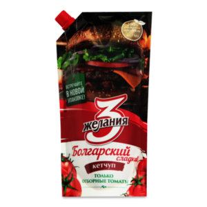 КЕТЧУП 3 ЖЕЛАНИЯ БОЛГАРСКИЙ СЛ 450Г Д/П