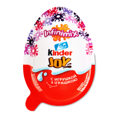 ЯЙЦО KINDER JOY Д/ДЕВОЧЕК ДВА ВАФЕЛЬНЫХ ШАРИКА 20ГР