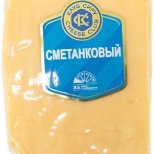 Клуб сыра» твердый сыр сливочный 50% 0.4 кг