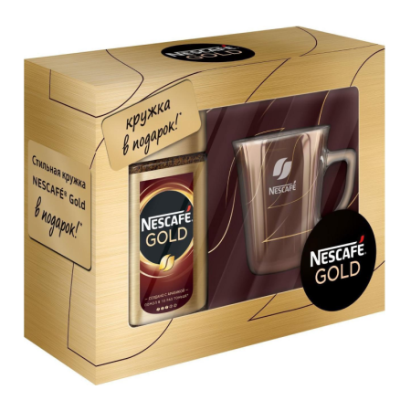 НАБОР КОФЕЙНЫЙ NESCAFE GOLD 95ГР+ТЕРМОКРУЖКА КОР