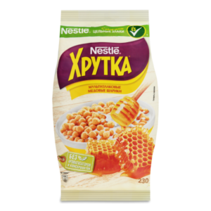 Заполнитель ЗАВТРАК NESTLE ХРУТКА МЕДОВЫЕ ШАРИКИ 230ГР П/П