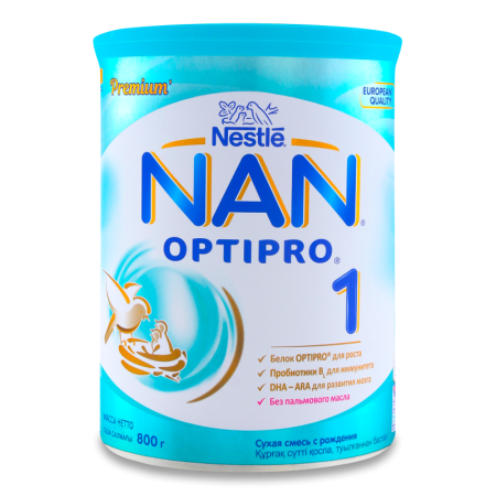 СМЕСЬ NESTLE NAN1 МОЛ 800ГР Ж/Б