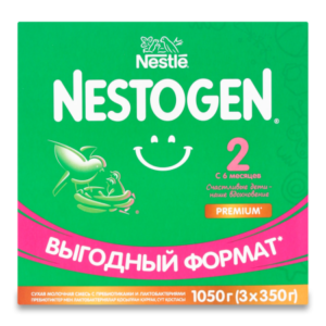 СМЕСЬ NESTLE NESTOGEN С ПРЕБИОТИКАМИ 2 3*350ГР КОР