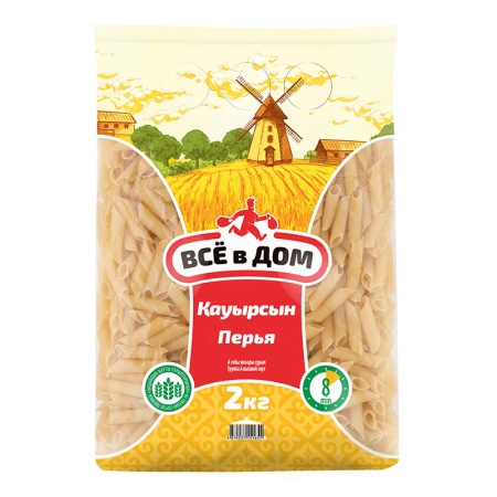 МАКАРОНЫ ВСЁ В ДОМ ПЕРЬЯ 2КГ П/П